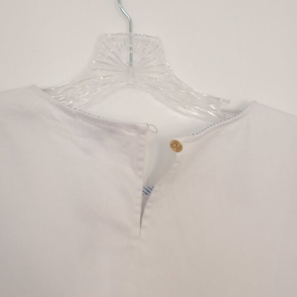 Draper James White Denim Shift Dress - Picture 7 of 12